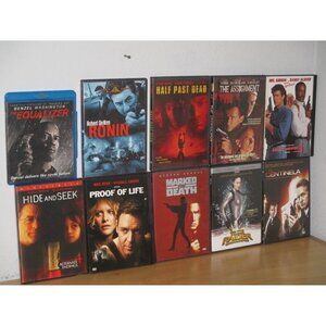 DVD's Action and Adventure Lot of 10 Good With No Scratches Includes Many Action